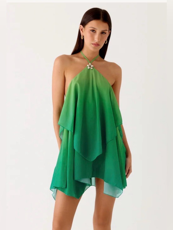 Peppermayo Dresses & Skirts - Twin Flame Mini Dress - Green Gradient